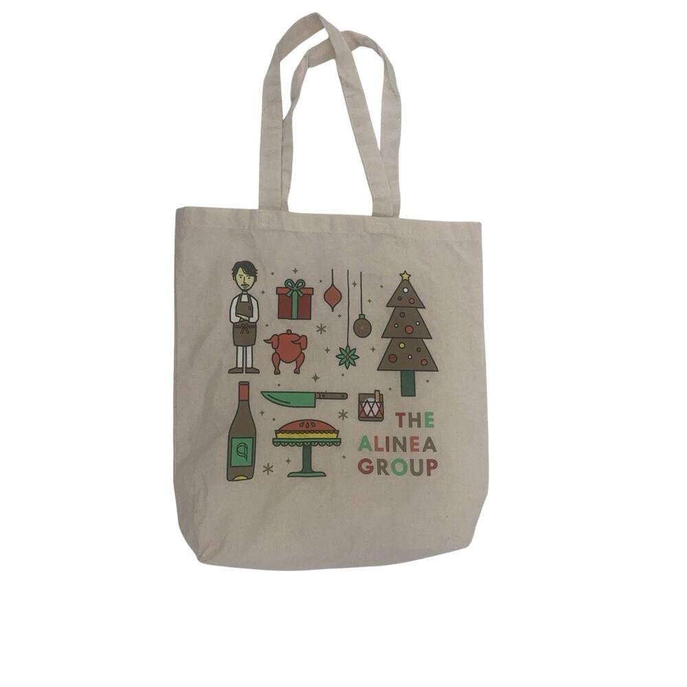 Canvas Print Shoulder Bag Shopping Tote Bag Alinea Group Restaurant Holiday